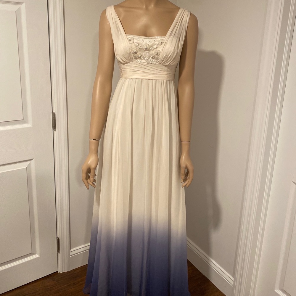 Rickie Freeman Teri Jon silk ombré formal gown